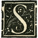 iniziale fiorita su fondo criblé dei Gadaldini: S iniziale fiorita su fondo criblé dei Gadaldini: S