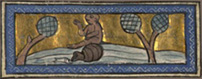 scimmia e tartaruga, R. de B&eacute;ziers, ms. lat., sec. XIV (Parigi, BnF)