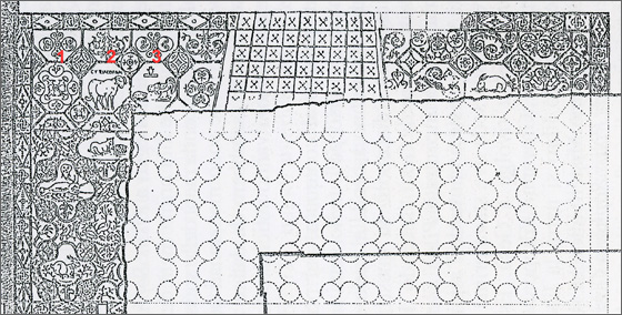 Aquileia, Aula nord, quarta campata Aquileia, Aula nord, quarta campata