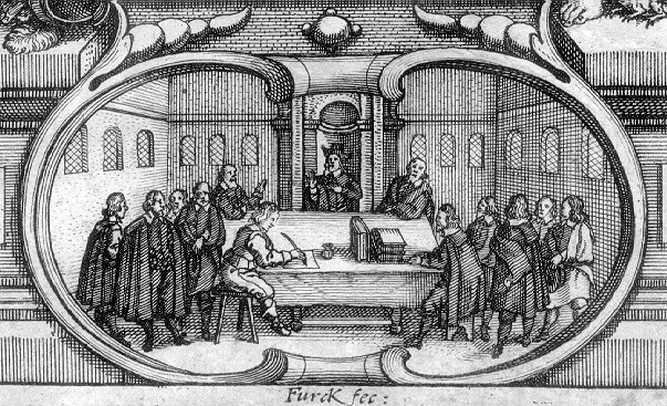 part. del front. inciso: scena di processo part. del front. inciso: scena di processo