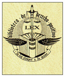 marchio attuale di editore spagnolo: bilancia, spada, libro marchio attuale di editore spagnolo: bilancia, spada, libro