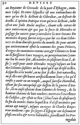 impresa di Carlo V da Paradin, Devises hero&iuml;ques, p. 30