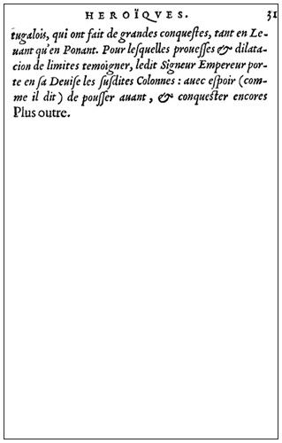 impresa di Carlo V da Paradin, Devises hero&iuml;ques, p. 31