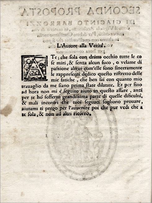 c. A1v (L'Autore alla Verit&agrave;)