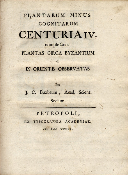 frontespizio della Centuria IV.